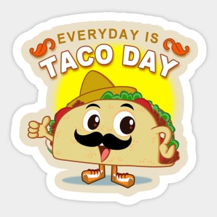 Taco everyday Sticker